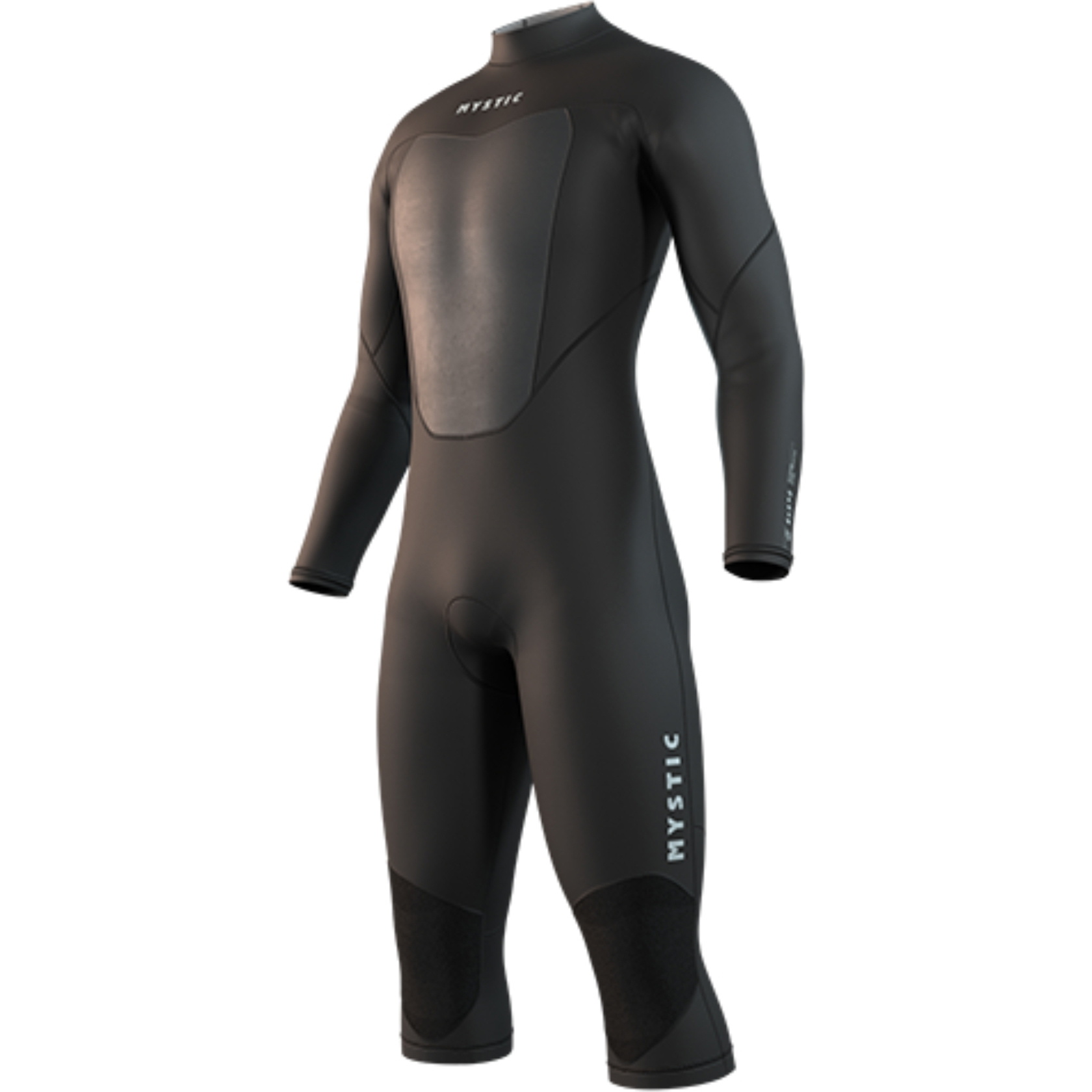 2026 Mystic Mens Brand 3/2mm Long Arm Short Leg Back Zip Wetsuit 35000.250032 - Black
